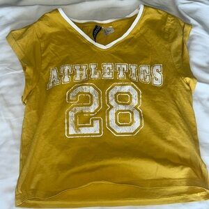 (S) DIVIDE Yellow Baby Tee